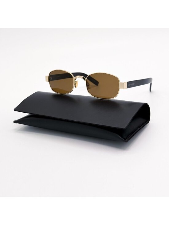 New Saint Laurent Sunglasses SL706 001 Black Brown Unisex Eyewear main image 5